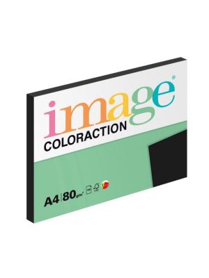 Farebný papier Image Coloraction A4 80g čierny 100 hárkov
