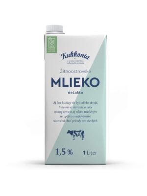 Trvanlivé mlieko Žitnoostrovské Kukkonia bezlaktózové 1,5% 1 ℓ