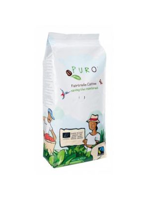 Káva Fairtrade Puro Dark roast zrnková 1 kg