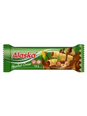 Trubičky Alaska plnené orieškovým krémom 18 g