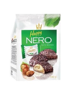 Oblátky HAPPY NERO s mliečno - orieškovou náplňou 140 g