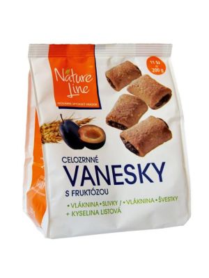 NATURE LINE sušienky celozrnné Vanesky so slivkami 200g