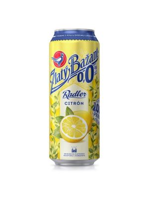 Pivo Zlatý Bažant 0% nealko radler 6 x 0,5 ℓ Citrón plechovka