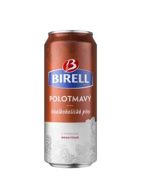 Pivo Birell nealko 24 x 0,5ℓ Polotmavé plechovka