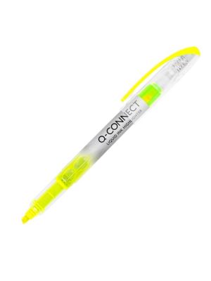Zvýrazňovač Q-CONNECT Liquid Ink žltý