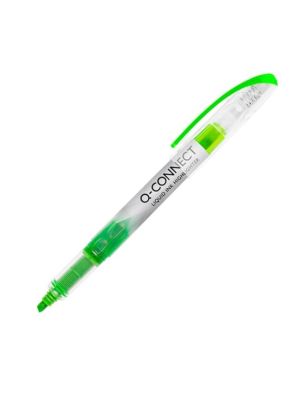 Zvýrazňovač Q-CONNECT Liquid Ink zelený