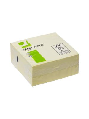 Bloček kocka Q-CONNECT 76x76mm 400l žltá