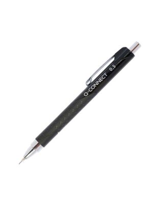 Mikroceruzka Q-CONNECT s kovovým mechanizmom 0,5mm čierna