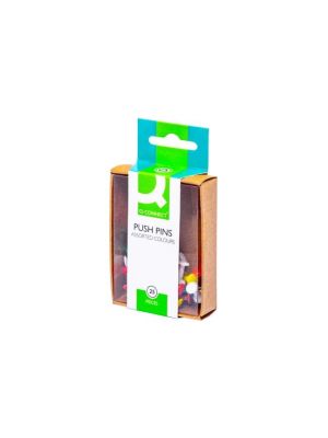 Napichovacie špendlíky Q-Connect mix farieb 25ks