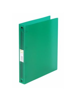 Zakladač 4-krúžkový Q-Connect celoplastový 2,5cm transparentný zelený