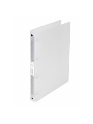 Zakladač 4-krúžkový Q-Connect celoplastový 2,5cm transparentný mliečny