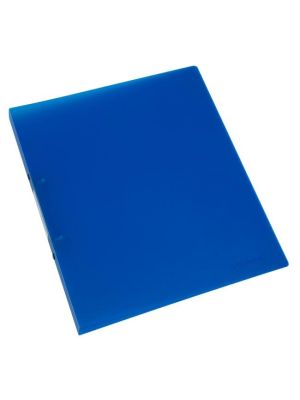 Zakladač 2-krúžkový Q-Connect celoplastový 1,6cm transparentný modrý