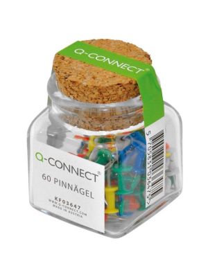 Napichovacie špendlíky Q-Connect mix farieb 60ks