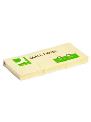 Bloček Q-CONNECT žltý 38x51mm 3x100 l