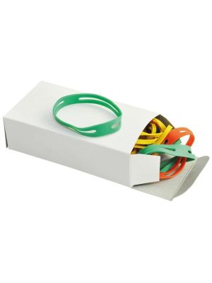 Gumičky balíkové Q-connect 50x11 mm mix farieb 100g