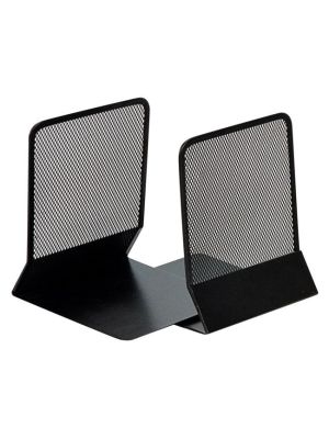 Drôtená zarážka na knihy a zakladače 130x155x165mm čierna 2ks