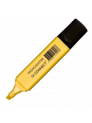 Zvýrazňovač Q-CONNECT pastel žltý