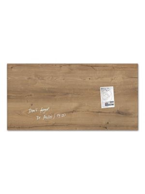 Sklenená tabuľa artverum 91x46cm prírodné drevo