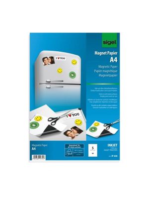 Magnetický papier A4 SIGEL, 5 listov