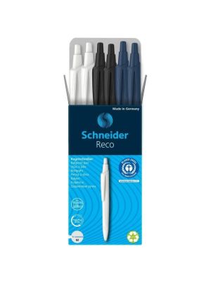 Sada guľôčkových peir Schneider Reco modrou náplňou 6ks