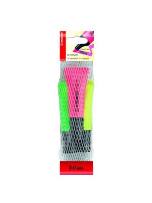 Sada zvýrazňovačov STABILO NEON 3S