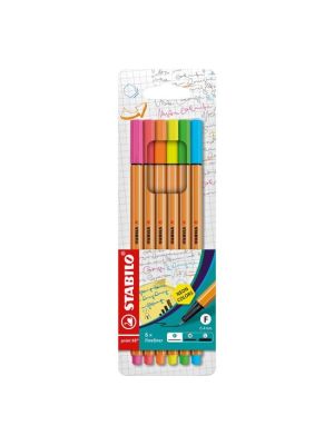 Sada linerov STABILO Point 88 neon 88/6S