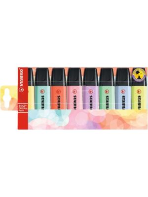 Sada zvýrazňovačov STABILO Boss pastel 8ks