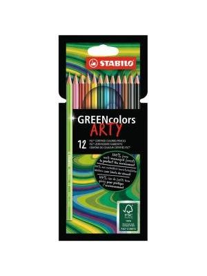 Farbičky STABILO GREENcolors 12ks `ARTY`