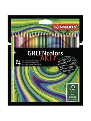 Farbičky STABILO GREENcolors 24ks `ARTY`