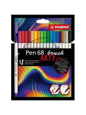 Sada STABILO Pen 68 Brush Arty 18ks