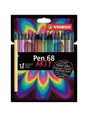 Sada popisovačov STABILO Pen 68/18S `ARTY`