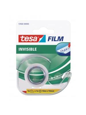 Lepiaca páska TESA invisible 19 mm x 10 m neviditeľná popisovateľná s dispenzorom