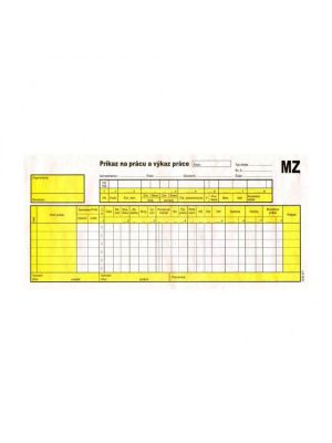 Príkaz na prácu a výkaz práce 2/3 A4 150 listov