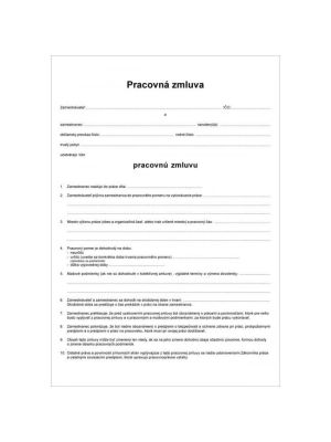 Pracovná zmluva A4