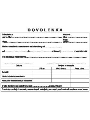 Dovolenka A6 samoprepis