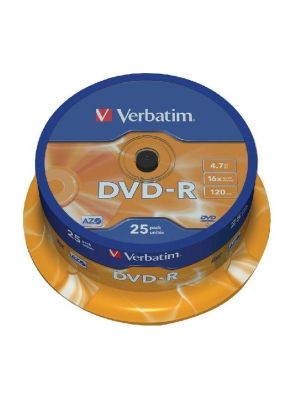 Verbatim DVD-R 16x cake25