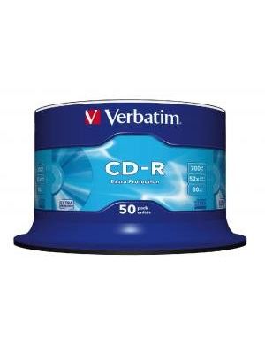 Verbatim CD-R disk, 700 MB, 52x, 50 ks, cake box, 