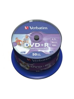 Verbatim DVD+R 16x 4,7GB cake 50 ks