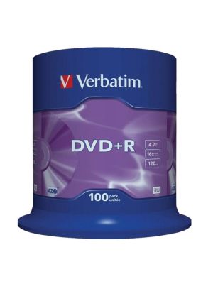 Verbatim DVD+R 16x 4,7GB cake 100 ks
