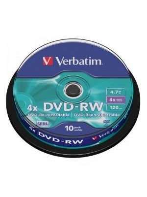 Verbatim DVD-RW 4x 4,7GB cake 10 ks