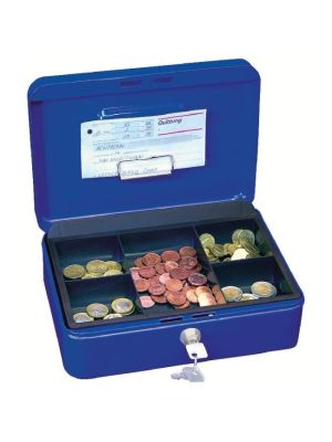 Pokladnička WEDO s klipom 250x180x90mm modrá