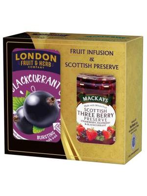 Darčeková sada LONDON Fruit & Herb a Mackays Čierna ríbezľa 340 g