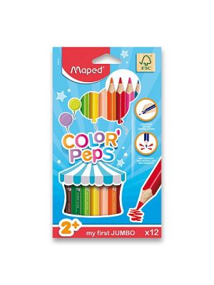 Pastelky 12 Maped JUMBO trojhranné