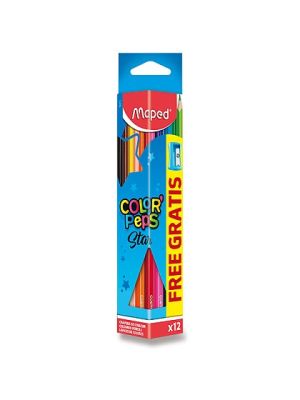 Pastelky 12 Maped Color Pens trojuh.so strúhadlom