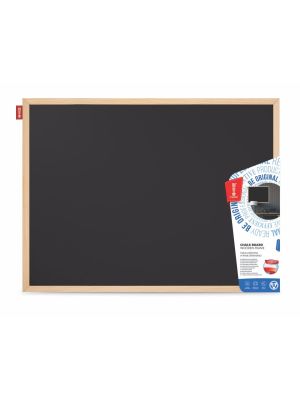 Křídová tabule v dřevěném rámu MEMOBE 80x60cm, 1ks