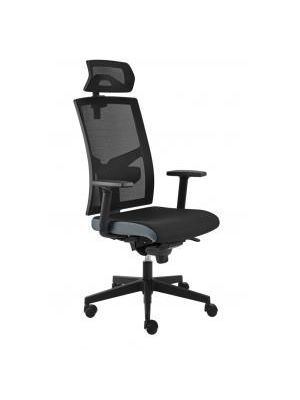 Kancelárska stolička GAME VIP SYN čierno/sivá (B8033) + PDH 3D + podrúčky P44