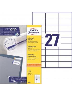 Etikety univerzálne 70x31mm Agipa A4 100 hárkov