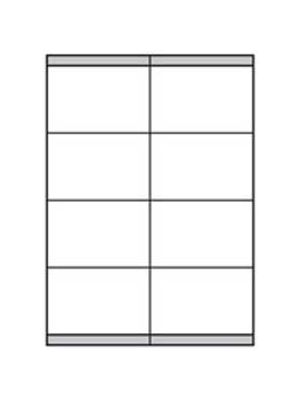 Etikety univerzálne 105x72mm Etibox A4 100 hárkov