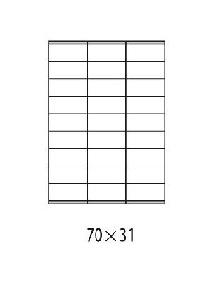 Etikety univerzálne 70x31mm Etibox A4 100 hárkov
