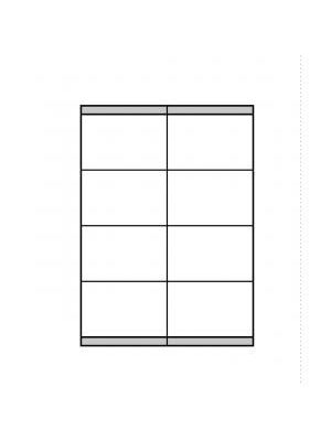 Etikety univerzálne 105x70mm Etibox A4 100 hárkov